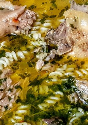 O poză a rețetei Paste cu carne de pui!.