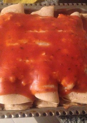 Una foto de Canelones de acelga - vegano