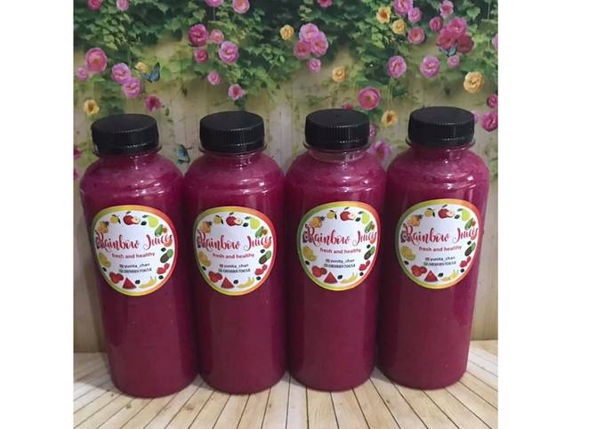 Langkah Mudah untuk Menyiapkan Diet Juice Guava Apple Watermelon Dragon Fruit yang Lezat