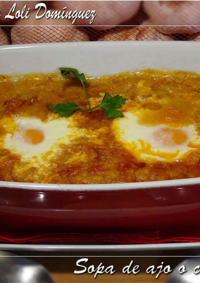 Una foto de Sopa de ajo ó castellana