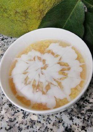 Hình của món Chè bưởi giòn sừng sựt.