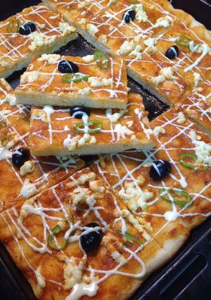 صورة لوصفة بيتزا كاري 🍕🍕 تاع الزمان امممم 😋😋😋