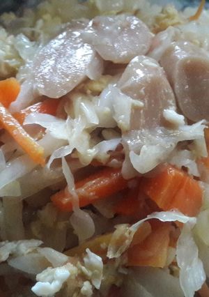 Foto resep Orak Arik Sosis Telur Tanpa MSG #AntiRibet #SayangAnak
