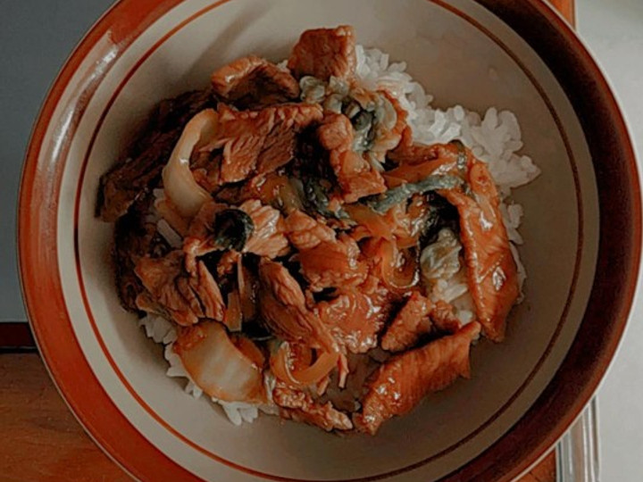 Resep Beef Rice Bowl / Rice Bowl with Beef Bulgogi, Enak
