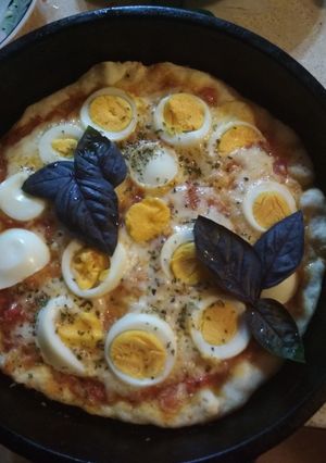 Una foto de Pizza de huevo