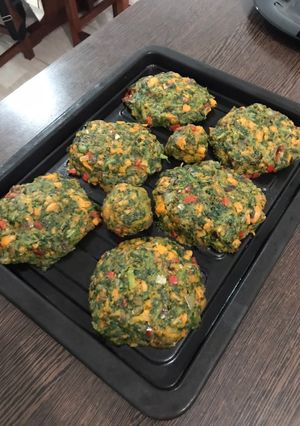 Una foto de Hamburguesas de acelga y zanahoria