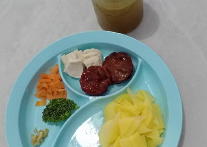 MPASI 6m bubur kentang hati ayam