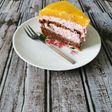 Gyümölcsös túró tortamangós zselével