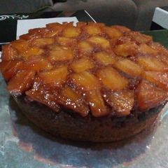 Pineapple upside down cake A picture of Pineapple upside down cake.