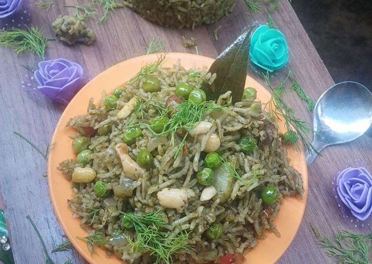 Steps to Make Ultimate Green veg biryani