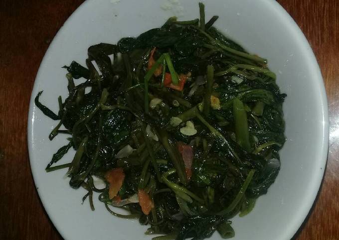 Resep Tumis kangkung asal enak 😅😅, Enak