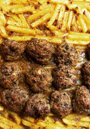 Φωτογραφία της συνταγής Κεφτεδάκια με πατάτες σαν τηγανητές στο φούρνο