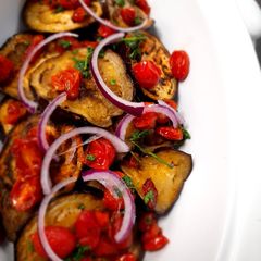 A picture of Spicy Aubergine 🍆.