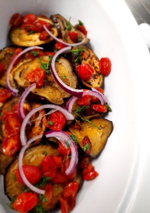 A picture of Spicy Aubergine 🍆.
