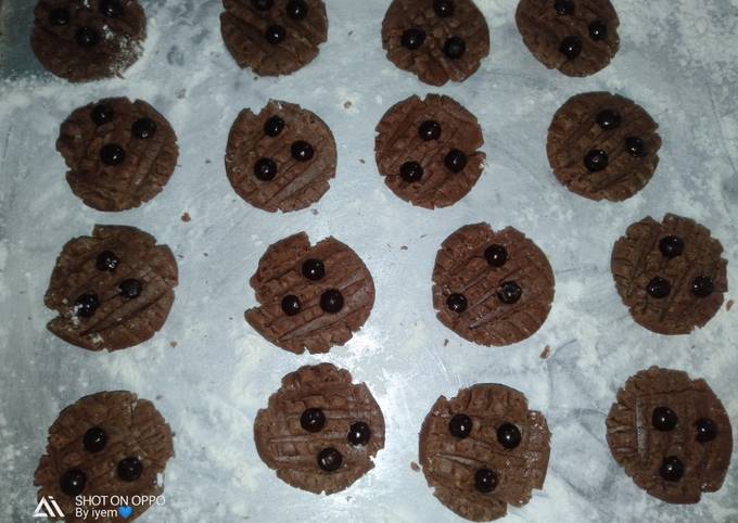 Choco cookies tanpa oven (pakai teflon)