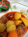 Patatas a la riojana con especias en olla express