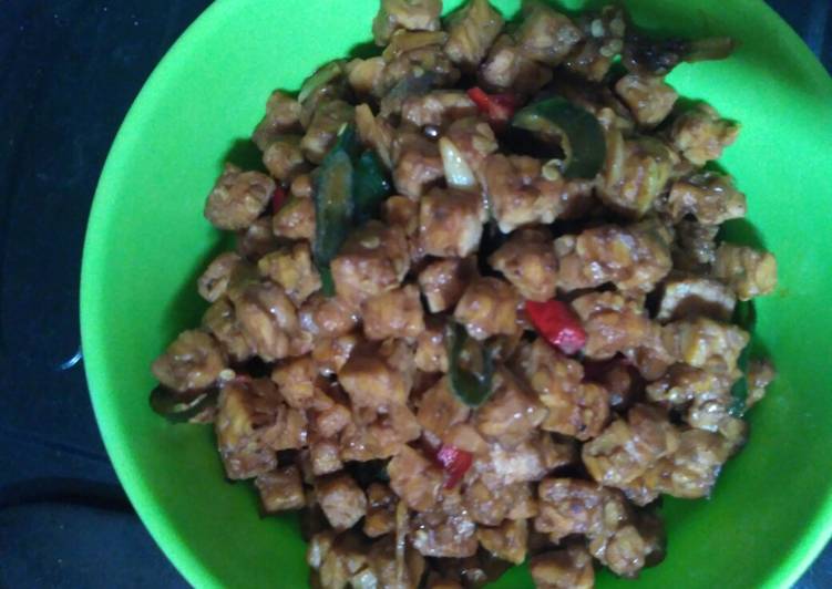 Resep Orek tempe saori saos tiram Anti Gagal