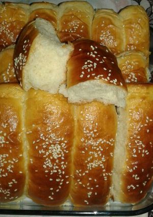 صورة لوصفة خبز الحليب متل القطن