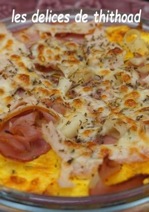 Une photo de Omelette façon pizza