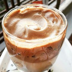 A picture of Dalgona coffee.