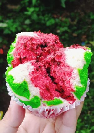 Foto resep Bolu Kukus Semangka - Anti Gagal Tanpa Soda