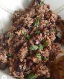 Quinoa con aceitunas y tomates secos (vegano)