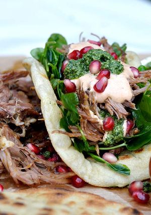 A picture of Slow cooker lamb shoulder recipe.