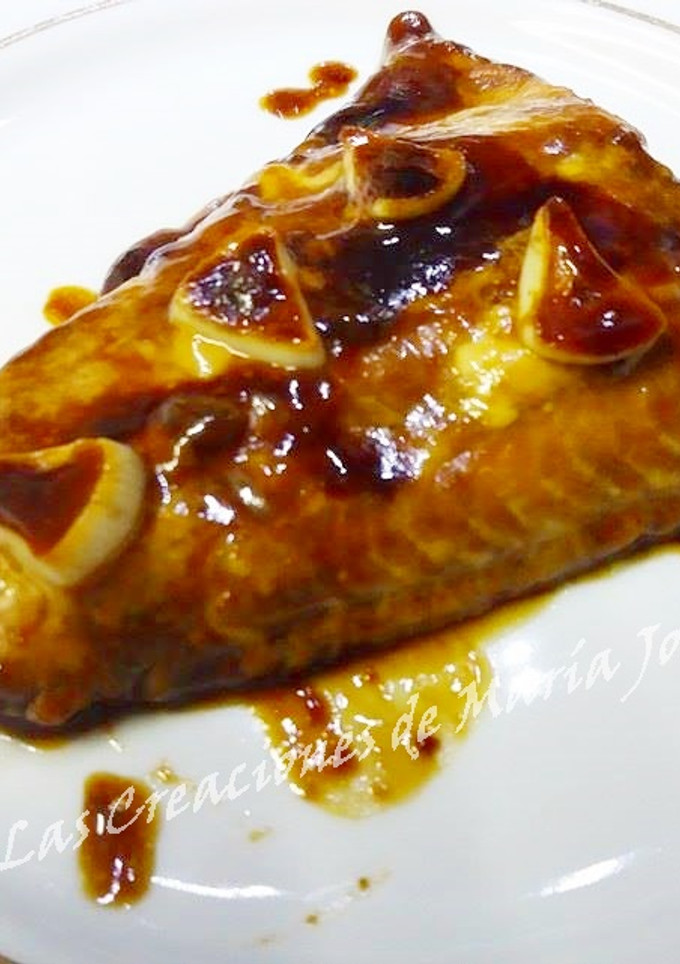 Una foto de Salmón en Salsa Teriyaki