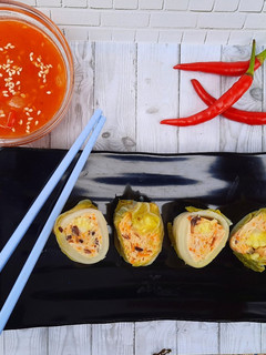 Foto resep Sawi Gulung Isi Ayam