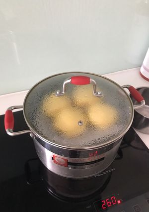 Hình của món Bánh bao bí đỏ (+ hạt chia).