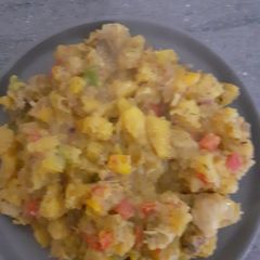 A picture of Vegetable plantain porridge.