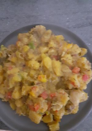 A picture of Vegetable plantain porridge.