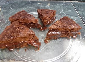 Una foto de Brownies con pasas en microondas