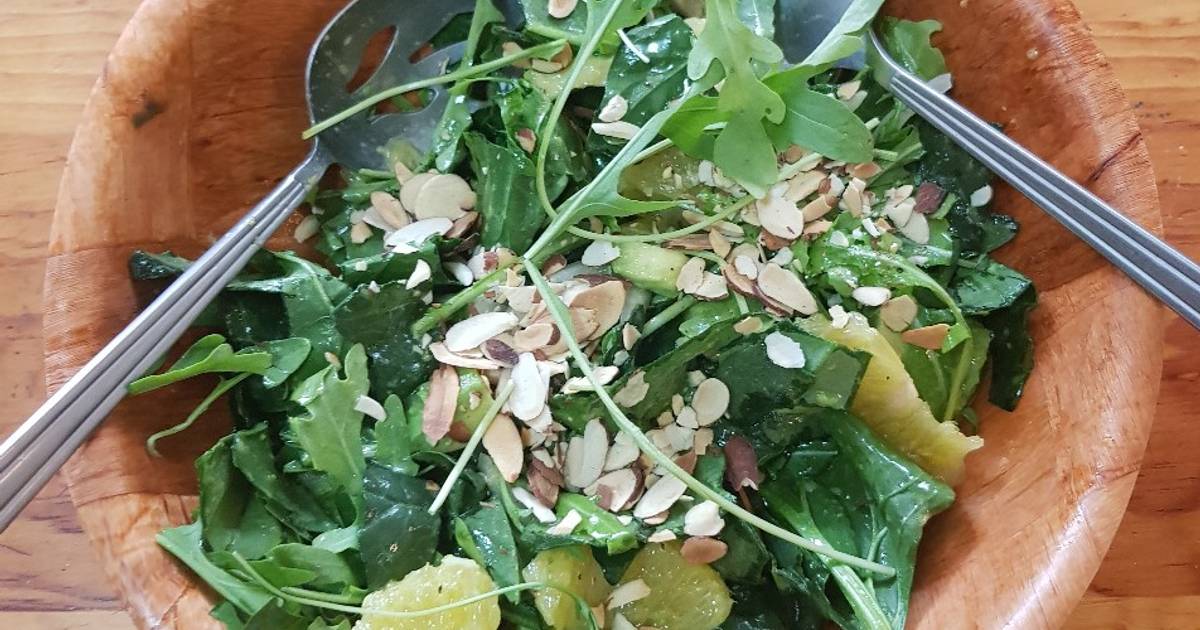 Ensalada de espinacas y arúgula con naranja Receta de LuzMa SG- Cookpad