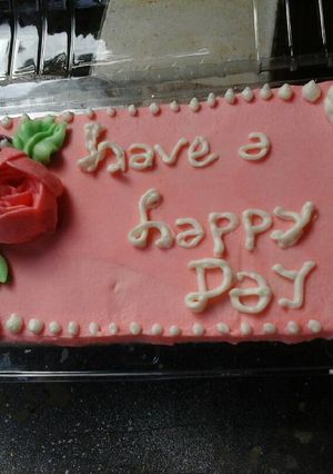 Foto resep symple bday cake