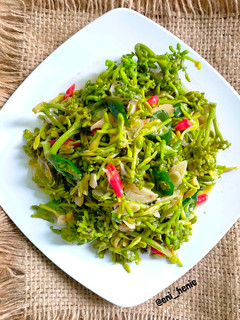 Foto resep 404. Tumis Bunga Pepaya Daun Jeruk