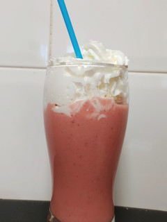 Una foto de Batido de fresas Thermomix