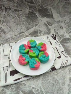 Foto resep Bolu Kukus Pelangi