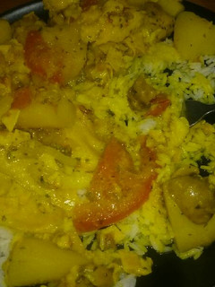 Una foto de Guisado de panga con champiñones