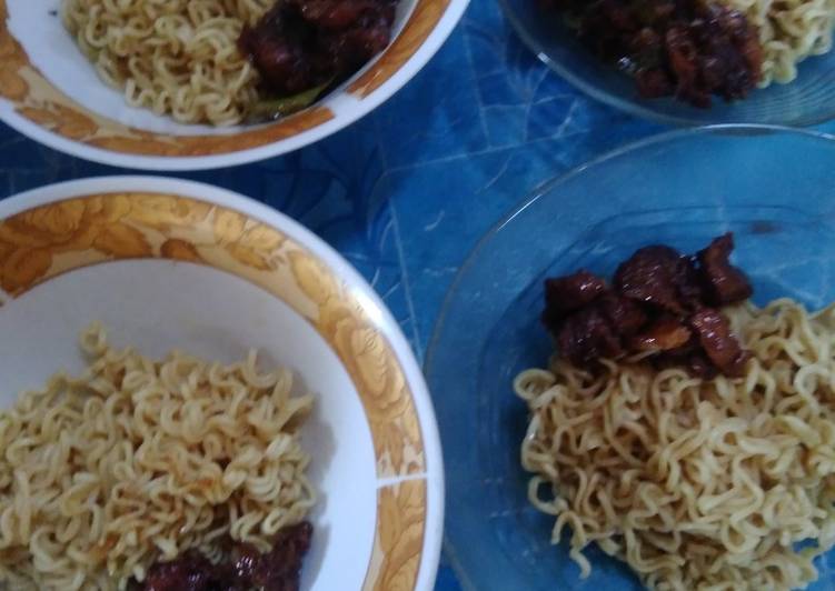 Resep Mie ayam sarapan anak² kuu yang Enak Banget