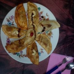 A picture of North indian  gujiya in bengali style.
