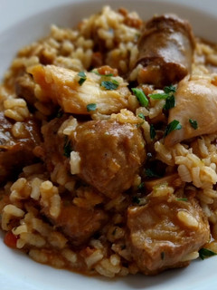 Una foto de Arroz meloso mar y montaña