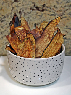 Una foto de Chips de Berenjena
