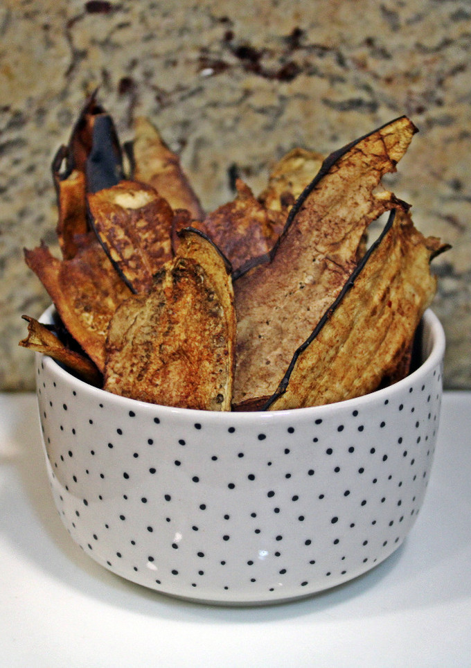 Una foto de Chips de Berenjena