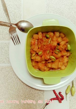 Foto resep Sambel kentang pete