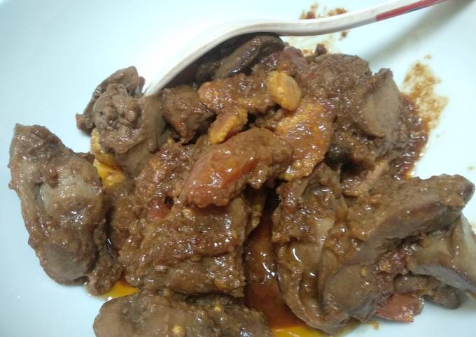 Semur Ati Ampela Ayam