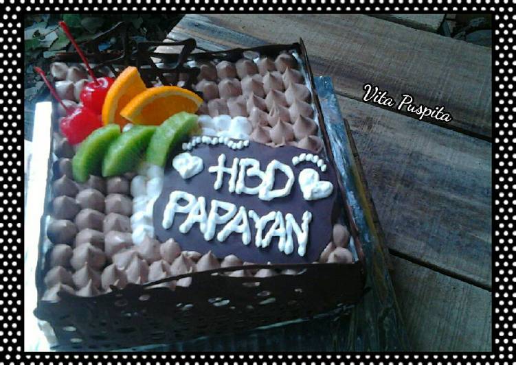Resep Birthday Cake Suami, Enak