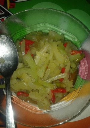 Foto resep Tumis labu bawang bombay pedas