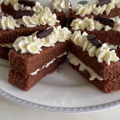 A picture of Chocolate semolina mini cakes.