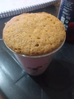 Una foto de Queque en taza al microondas